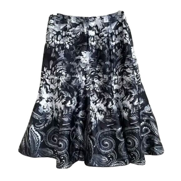 New! Chicos Floral Bloom Berkeley A-LineSkirt Sz L - Picture 1 of 3